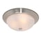 Designers Fountain 15in Large 3-Light Satin Platinum Ceiling Light Flush Mount 1257L-SP-AL - alternate 1